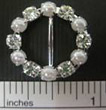 Pearl Rhinestone Buckle