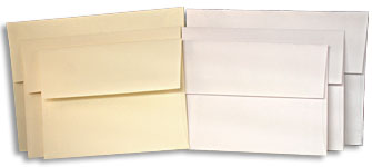 White and Natural Envelopes - Announcements